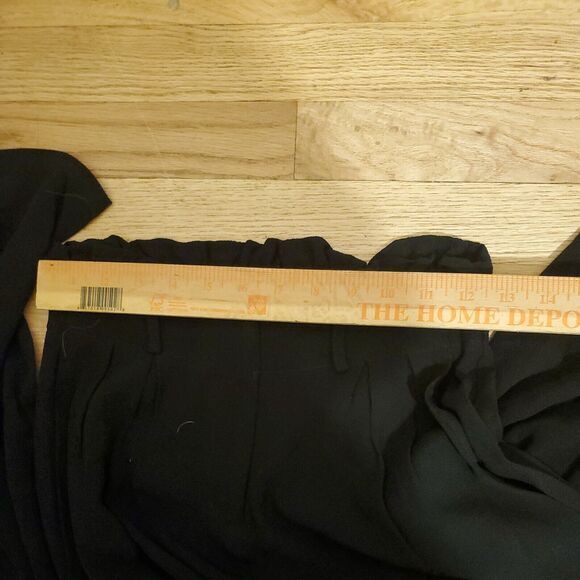 Flynn Skye Black High Waisted Paper Bag Pants Size Small - Picture 4 of 6